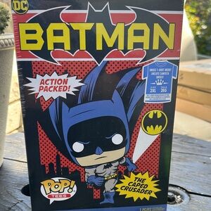 Funko Batman Pop Tees Black and Red T-Shirt